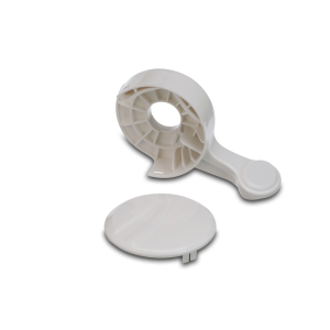 Dometic Toilet Flush Pedal, Replacement Foot Pedal for Dometic 110/ 210 Traveller Lite® Model Toilet, Built-IN, White, With Pedal Cover – 385311119