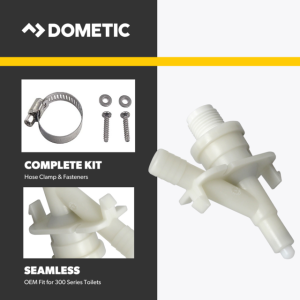 Dometic Toilet Water Valve Module, Use with Dometic 301/ 310/ 300 Model Pedal Flush Toilets, With 2 Screws – 385311641