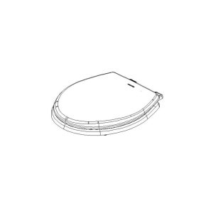 Dometic Toilet Seat, For 310/ 311 Series Toilets, Round, Slow Close, Closed Front, Bone, Wood, With Cover – 385312076