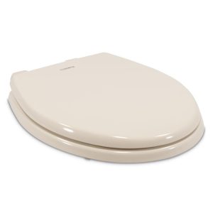 Dometic Toilet Seat, Elongated, Closed Front, Slow Close Seat and Lid, Replacement for Dometic 210 Traveller Lite Model Toilet, Bone – 385312114