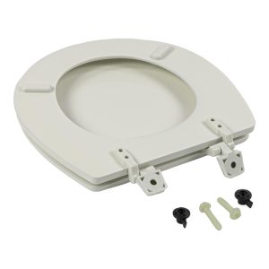 Dometic Toilet Seat, D-Shape, Closed Front, White, With Cover – 385344436