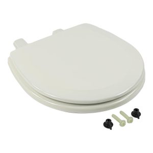 Dometic Toilet Seat, D-Shape, Closed Front, White, With Cover – 385344436