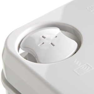 Dometic Toilet, 972 Model, Portable, 2.6 Gallon Size, Push Button Pressurized Flush, Gray ABS Plastic – 301097206