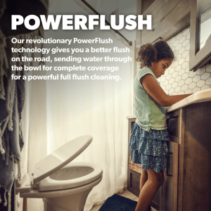 Dometic Toilet, 320 Series, Permanent, Elongated Seat with 18 Inch Seat Height, Pedal Flush Control – 302320083