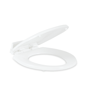 Dometic Toilet Seat, 310 Series, Replacement for 310 Series Toilets, Round, Slow Close, Closed Front, White, Wood, With Cover – 385312073