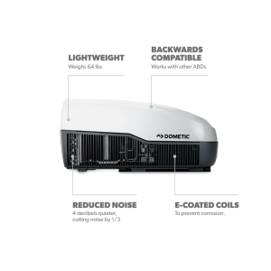 Dometic Air Conditioner, Freshjet 3, Fits 14 Inch X 14 Inch Vent Openings, 15000 Btu, Ducted or Non-Ducted, Polar White, 115 Volt – FJX3573MWHAS