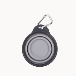 Dexas Pet Dish, One Collapsible Travel Cup, Light Gray – PW200432429