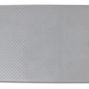 Dexas Pet Dish Placemat, Rectangular, 19 Inch Length X 13 Inch Width, Light Gray – PW900429