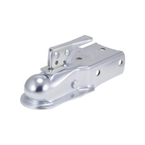 Dutton Trailer Coupler, Class II, 3500 Pound Lift Capacity, 2 Inch Ball Size, Zinc Plated Tuffplate ®, Fits 3 Inch Wide Trailer Tong – 13885