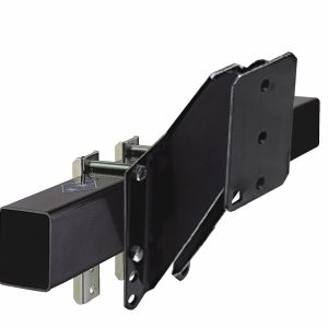 Dutton Spare Tire Carrier Reinforcement Bracket, Fits to 3 Inch X 5 Inch Trailer Tongue, 9 to 14 Inch Tire, Powder Coated, Black, Steel – 22121
