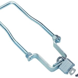 Dutton Spare Tire Carrier, Trailer Mount, Fits 4 or 5 Hole Rims, Zinc Plated, With Padlock/ Locking Bracket/ Nuts – 22136