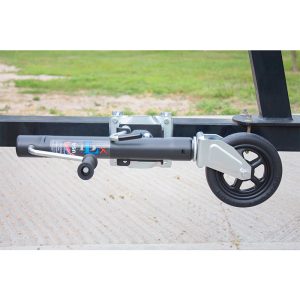 Dutton Trailer Tongue Jack, Manual Round Sidewind Swivel Jack, 1500 Pound Lift Capacity, 12 Inch Travel, 28-1/2 Inch Height, Bolt-On Mount – 22210