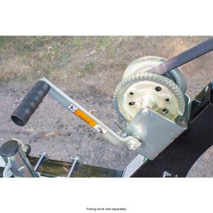 Dutton Winch Hook Strap, Polyester, 2600 Pound Tensile Strength, 4000 Pound Breaking Strength, Black, With Hook/ Mounting Hardware – 24240