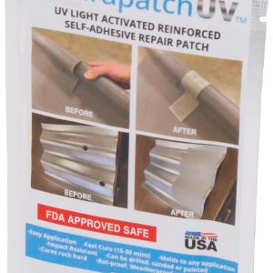 Dutton Multi Purpose Repair Patch, Durapatchuv ™, No Mix Patch, Self Adhesive 3 Inch X 2 Inch, Gray, Reinforced Polyester/ Plastic – 56711