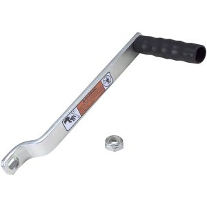 Dutton Winch Handle, Replacement for Dutton Lainson Model DL1602A/ DL1802A Winch, 9-1/2 Inch Length, Zinc Plated, With 5/8 Inch Hex Lock Nut – 70323