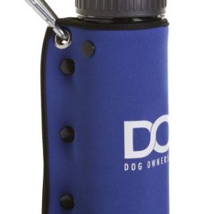 Doog USA Water Bottle, 600 Milliliters Capacity, Pop Open Sports Top, Insulated, Without Handle, Blue, Plastic Bottle with Neoprene Wrap – BB3IN1