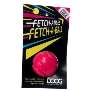 Doog USA Pet Toy, Fetch-Ables, Fetch-A-Ball, For Dogs, Pink – FFB01
