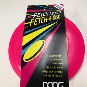 Doog USA Pet Toy, Fetch-Ables, Fetch-A-Disk, For Dogs, Flying Disk, Floatable, Pink, Bpa Free – FFS01