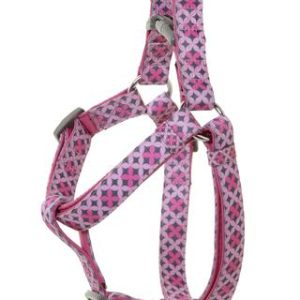 Doog USA Pet Collar, Toto, Harness Type, Large Size for Dog with 17 Inch to 27 Inch Neck and 23 Inch to 39 Inch Chest, Pink/ Gray – HARPBS-L