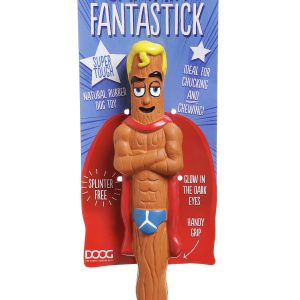Doog USA Pet Toy, The Sticks, For Dogs, Fetching Stick, Captain Fantastick, Floatable, Brown, Rubber, With Rope – SUPERSTICK01