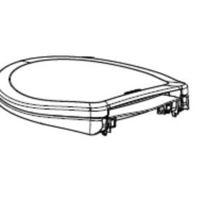 Dave Carter & Associates Toilet Seat, Aqua-Magic ® VI, For Use with Aqua Magic VI Toilets, Round, Closed Front, Slow Close Seat and Lid, White – 49990