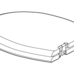 Dave Carter & Associates Toilet Seat, For Tecma ® Silence Plus Toilets, Round Seat, Closed Front, 15 Inch Width X 16-3/4 Inch Height, Bone – 50186