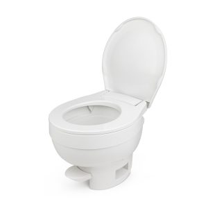 Dave Carter & Associates Toilet, Aqua-Magic ® VI, Permanent, Low Profile, Round Sloclose ™ Seat and Cover with 12-15/16 Inch Seat Height – 50003