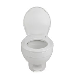 Dave Carter & Associates Toilet, Aqua-Magic ® VI, Permanent, Low Profile, Round Sloclose ™ Seat and Cover with 12-15/16 Inch Seat Height – 50003