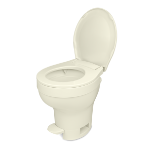 Dave Carter & Associates Toilet, Aqua-Magic ® VI, Permanent, High Profile, Round Sloclose ™ Seat and Cover with 17-1/2 Inch Seat Height – 50004