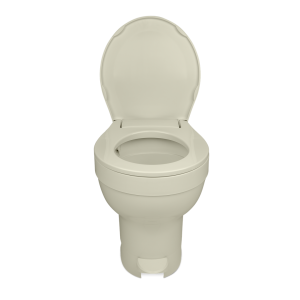 Dave Carter & Associates Toilet, Aqua-Magic ® VI, Permanent, High Profile, Round Sloclose ™ Seat and Cover with 17-1/2 Inch Seat Height – 50004