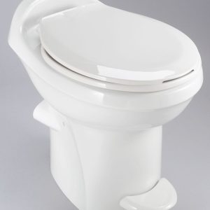 Dave Carter & Associates Toilet, Aqua-Magic ® Style Plus, Permanent, High Profile, Round Seat with 17-1/2 Inch Seat Height – 50005