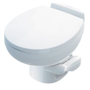 Dave Carter & Associates Toilet, Aqua Magic ® Residence, Permanent, Low Profile, Round Seat with 12-1/2 Inch Seat Height, Pedal Flush Control – 50010