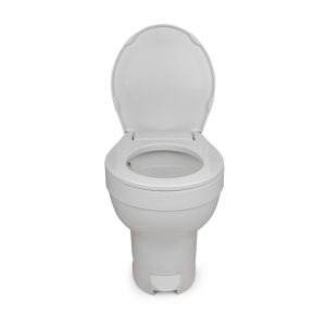 Dave Carter & Associates Toilet, Aqua-Magic ® VI, Permanent, High Profile, Round Sloclose ™ Seat and Cover with 17-1/2 Inch Seat Height – 50025