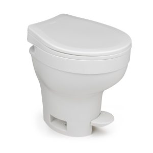 Dave Carter & Associates Toilet, Aqua-Magic ® VI, Permanent, High Profile, Round Sloclose ™ Seat and Cover with 17-1/2 Inch Seat Height – 50025