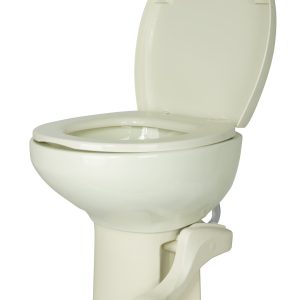 Dave Carter & Associates Toilet, Aqua Magic ® Style II, Permanent, High Profile, Round Seat with 17-7/8 Inch Seat Height, Pedal Flush Control – 50026