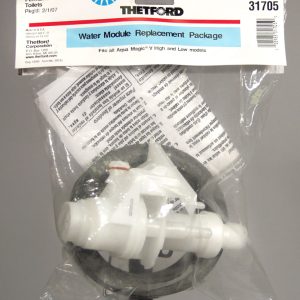 Dave Carter & Associates Toilet Water Valve Module, Use with Aqua-Magic ® V Permanent Toilets, With Water Valve/ Flange Seal/ Screws – 50037