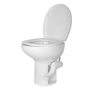 Dave Carter & Associates Toilet, Aqua Magic ® Style II, Permanent, High Profile, Round Seat with 17-7/8 Inch Seat Height, Pedal Flush Control – 50049