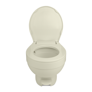 Dave Carter & Associates Toilet, Aqua-Magic ® VI, Permanent, Low Profile, Round Sloclose ™ Seat and Cover with 12-15/16 Inch Seat Height – 50209