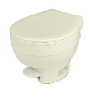 Dave Carter & Associates Toilet, Aqua-Magic ® VI, Permanent, Low Profile, Round Sloclose ™ Seat and Cover with 12-15/16 Inch Seat Height – 50209