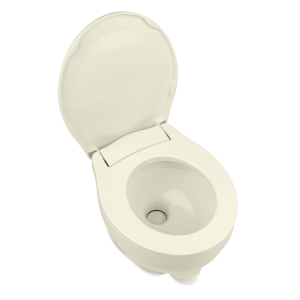 Dave Carter & Associates Toilet, Aqua-Magic ® VI, Permanent, Low Profile, Round Sloclose ™ Seat and Cover with 12-15/16 Inch Seat Height – 50209