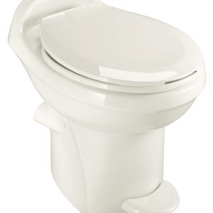 Dave Carter & Associates Toilet, Aqua-Magic ® Style Plus, Permanent, High Profile, Round Seat with 17-1/2 Inch Seat Height – 50238