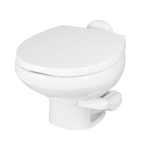 Dave Carter & Associates Toilet, Aqua Magic ® Style II, Permanent, Low Profile, Round Seat with 12 Inch Seat Height, Pedal Flush Control – 50263