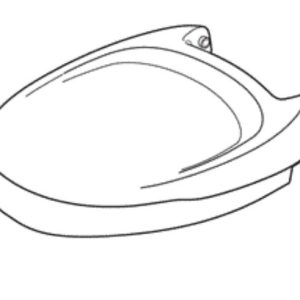 Dave Carter & Associates Toilet Seat, Round, Closed Front, Parchment White, Plastic, Without Logo, With Cover – 50352