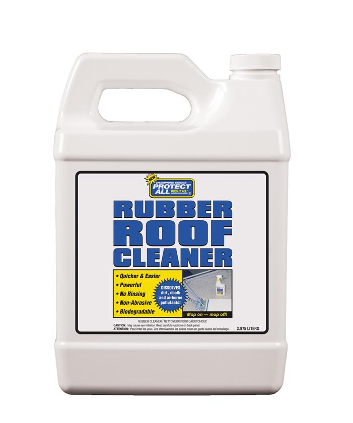 Dave Carter & Associates Rubber Roof Cleaner, Use to Remove Dirt/ Roof Chalk and Airborne Pollutants on Rubber Roof Membrane, 1 Gallon Jug – 50410
