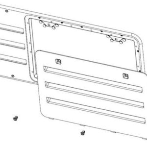 Dave Carter & Associates Refrigerator Vent, Replacement for Norcold 2117/ 2118 Series Refrigerators, Upper Exhaust and Lower Intake – 50807