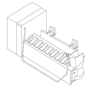 Dave Carter & Associates Ice Maker Assembly, Replacement for Norcold N7/ N8/ N10 Polar Series Refrigerators, Hard Tray – 50810