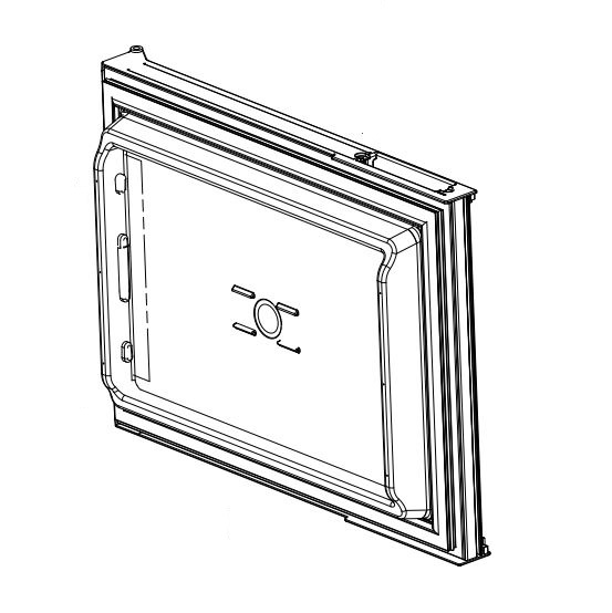 Dave Carter & Associates Freezer Door Assembly, Replacement for Norcold N7/ N8/ N10 Polar Series Refrigerators – 50829