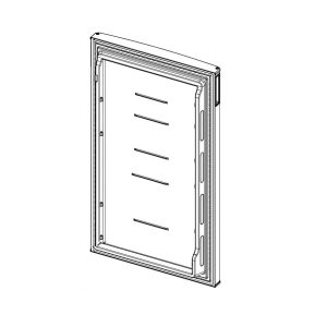 Dave Carter & Associates Refrigerator Door, Replacement for Norcold N8DC Series Refrigerator, Wrap Style with Gasket, Lower, Stainless Steel – 50917