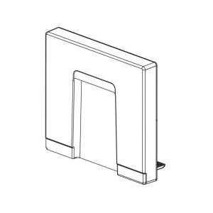 Dave Carter & Associates Refrigerator Door, Replacement for Norcold N1152 Model Refrigerator, Flip-Down Type, Freezer, White – 51054