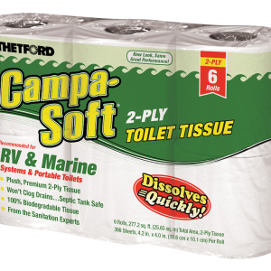 Dave Carter & Associates Toilet Tissue, Campa-Soft®, 2 Ply, 6 Roll Pack, 396 Sheets Per Roll – 51113